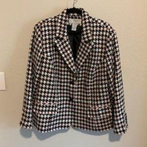 Sag Harbor Pink and Black Blazer